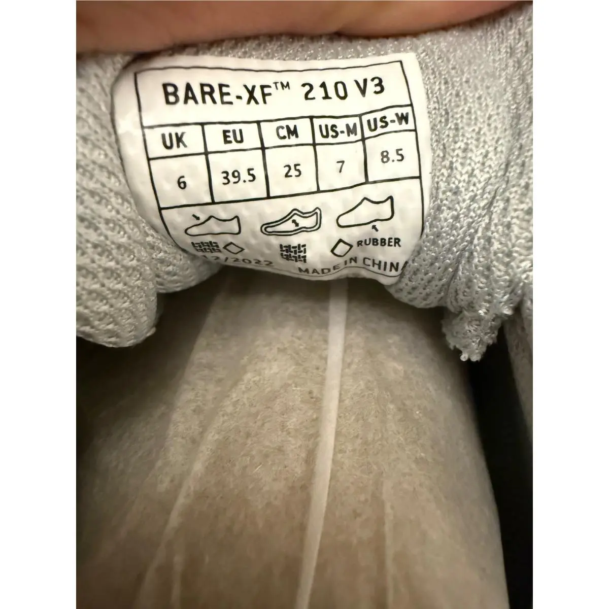 inov-8 shoes - Bare-XF 210 V3 - Gray 4