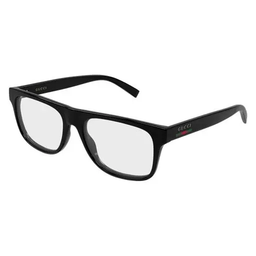 GG 1117 ON-001 Black / Transparent 001 Size 56 Eyeglasses by Gucci
