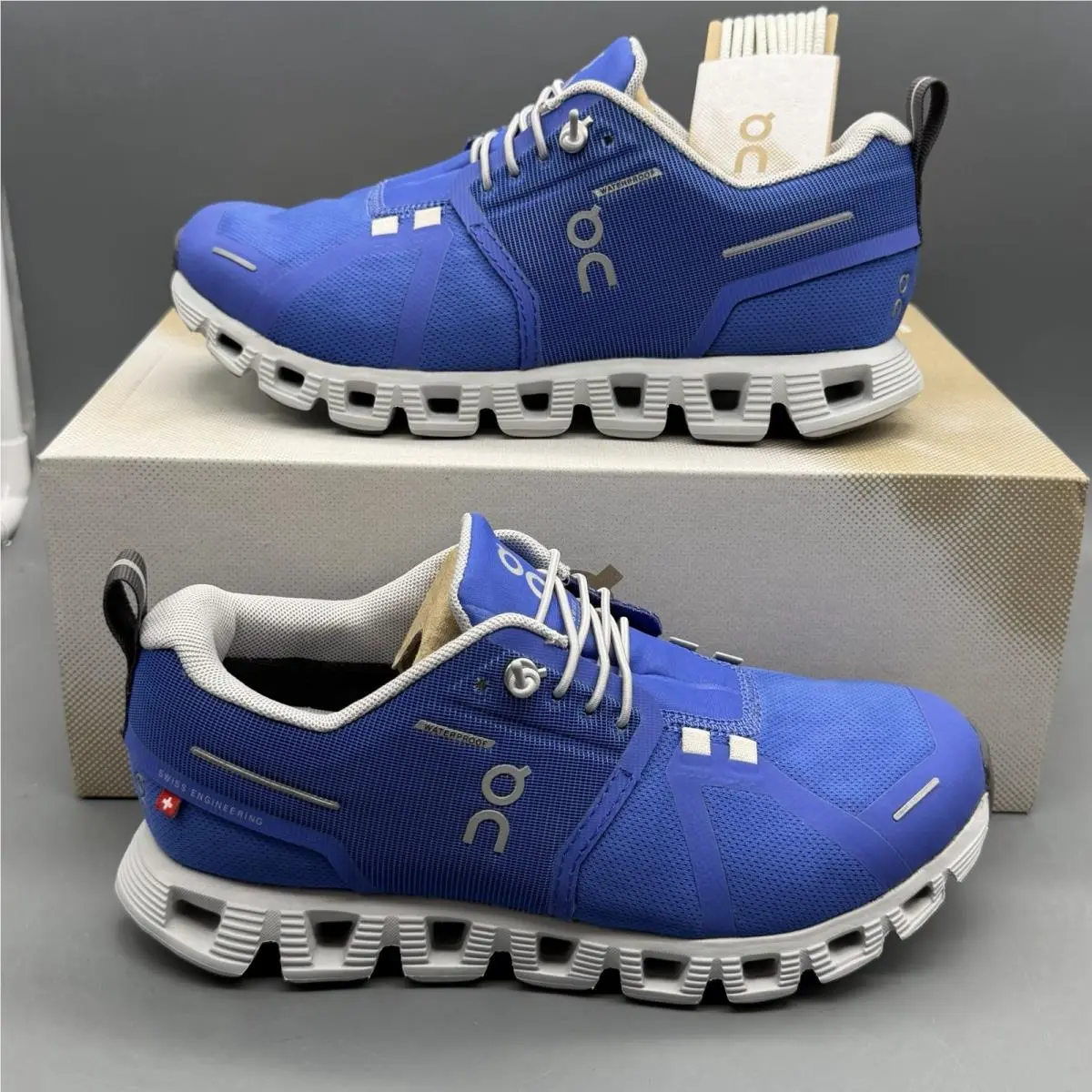 On-Running shoes - On Cloud 5 Waterproof - Cloud Waterproof - 5998344 - Cobalt/Glacier (UPC: 7630419159179) 11