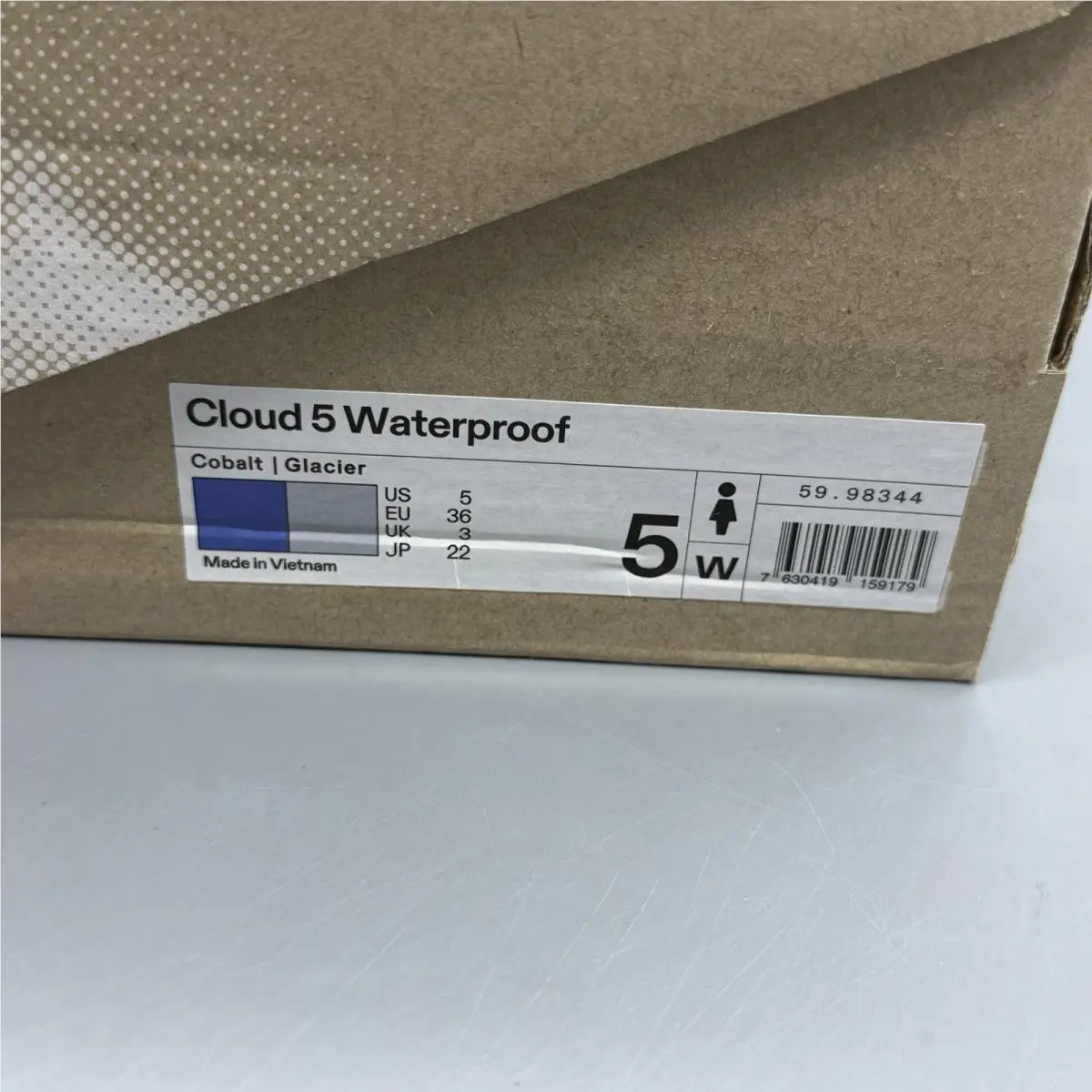 On-Running shoes - On Cloud 5 Waterproof - Cloud Waterproof - 5998344 - Cobalt/Glacier (UPC: 7630419159179) 14