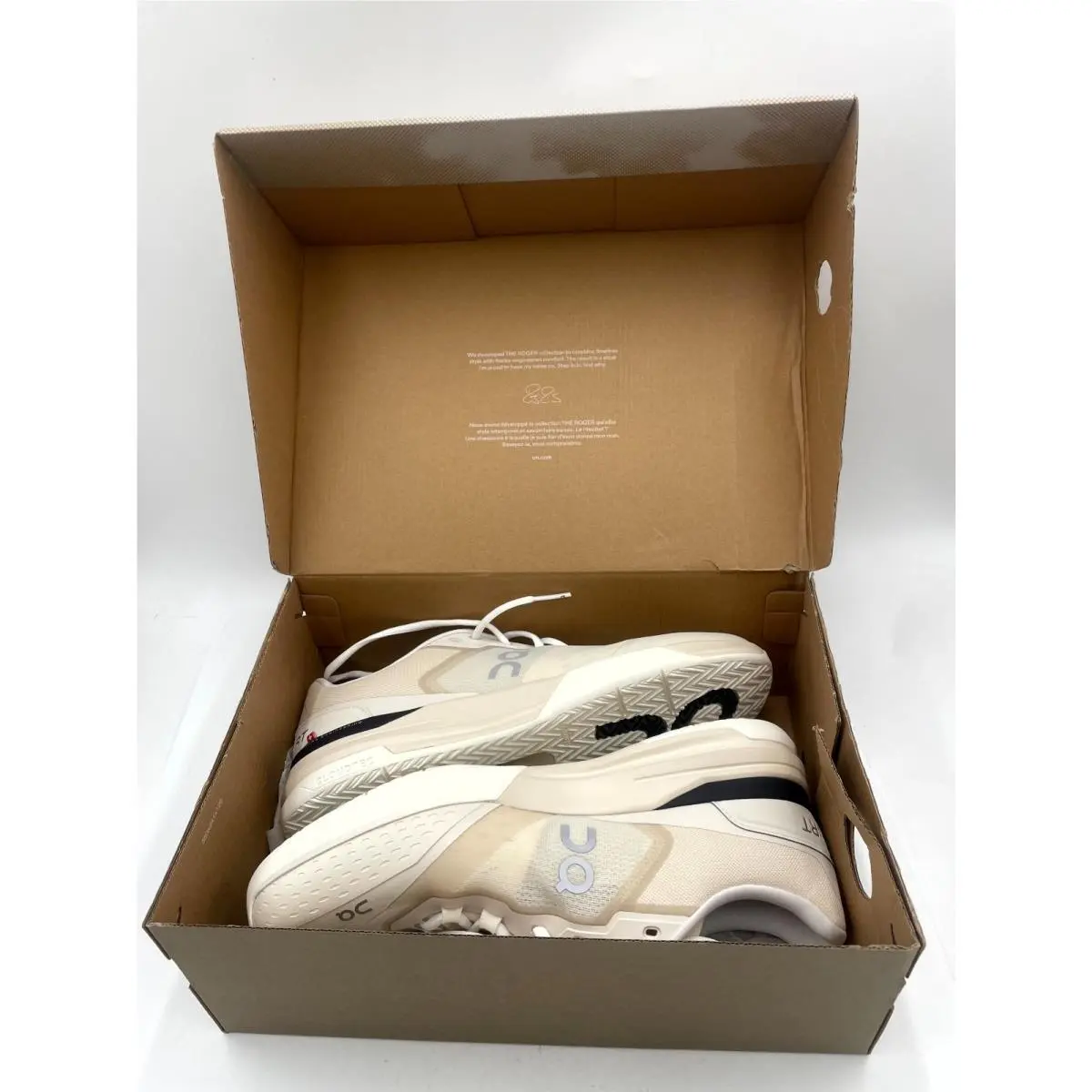 On Running The Roger Advantage Pro 3MF10273309 Mens 12.5 Shoes Cream Sneakers