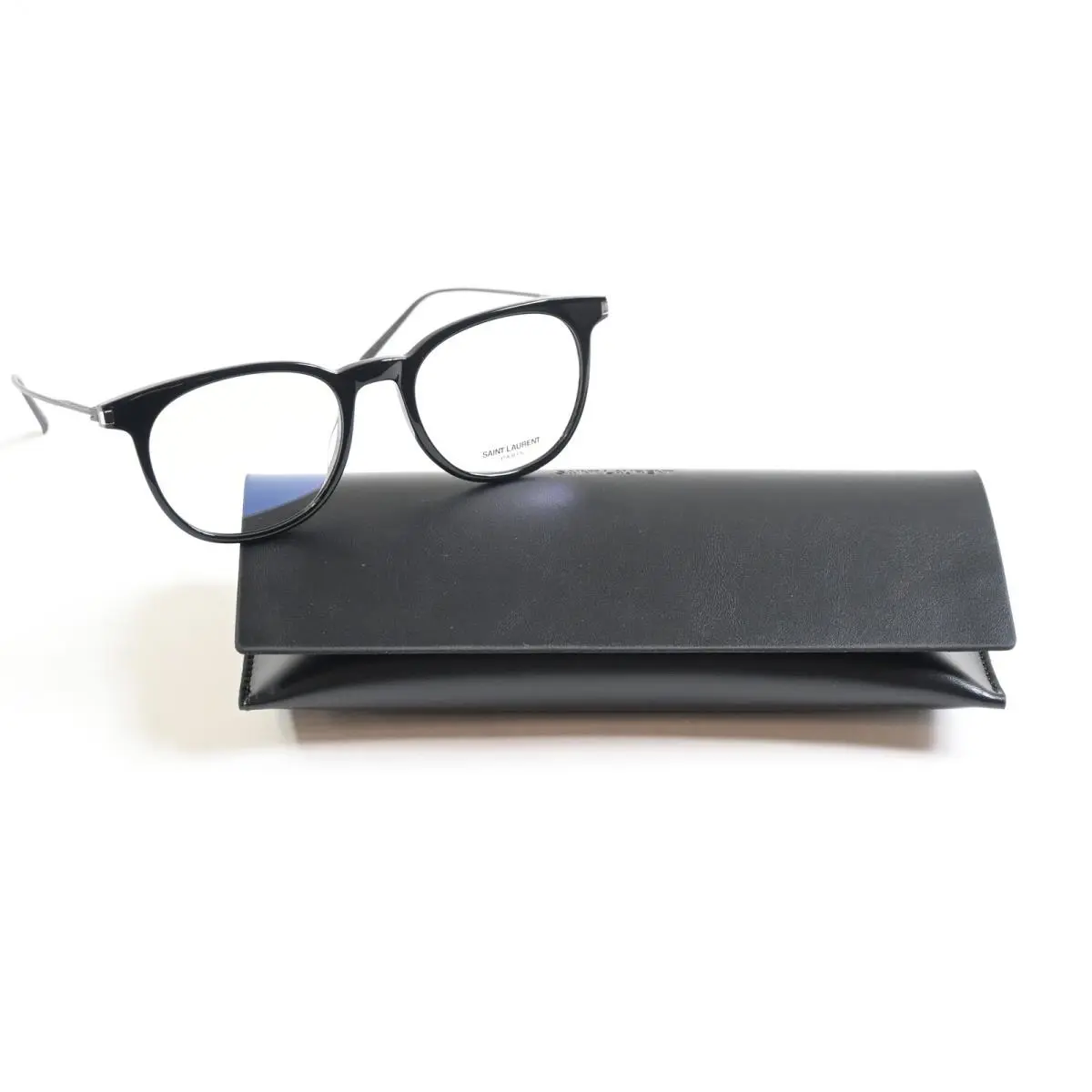 SL-579O 001 Mens Eyeglasses Black 49mm by Yves Saint Laurent