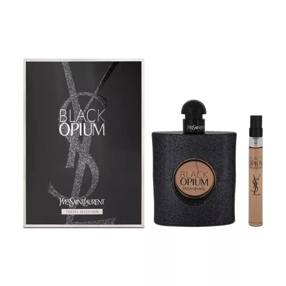 Black Opium  For Women - 2 Pc Gift Set 3oz Edp Spray by Yves Saint Laurent