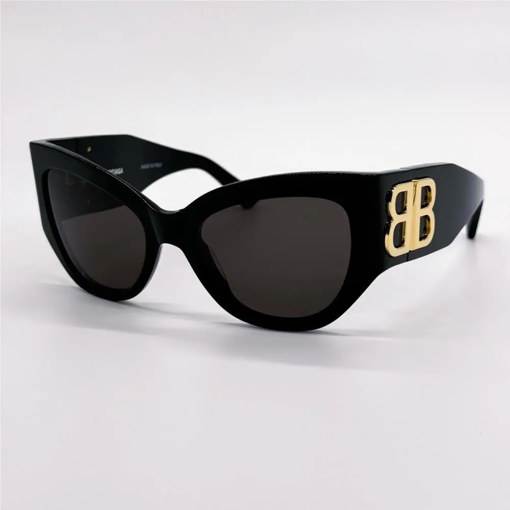 BB0322S 002 Cat Eye Black Women Sunglasses by Balenciaga
