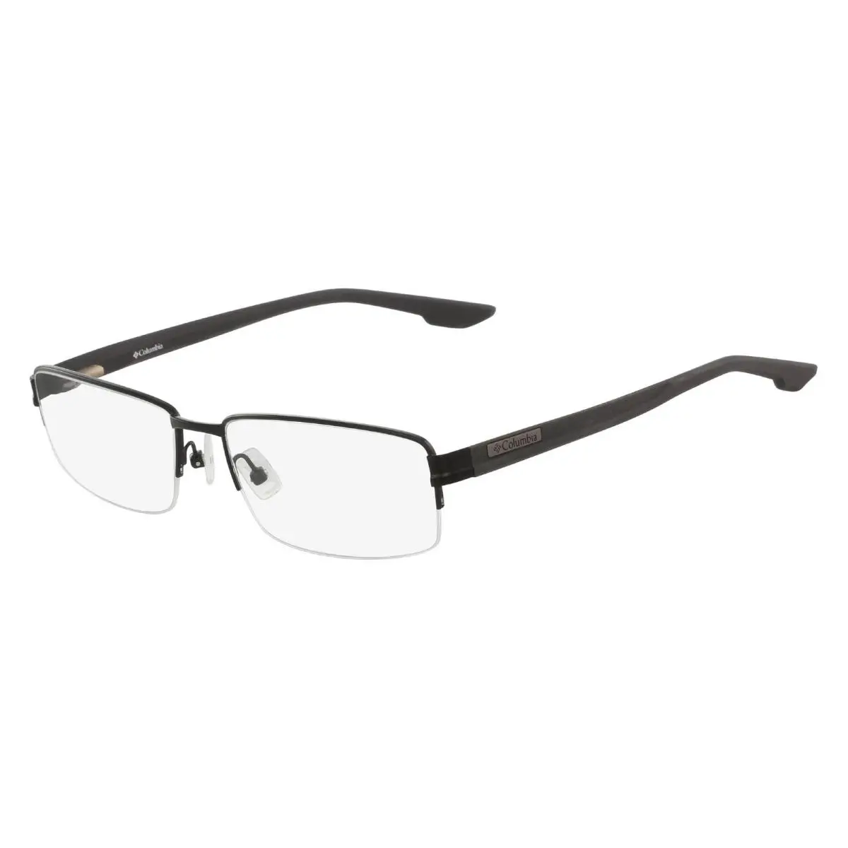 C3007 001 Black Semi-rimless Eyeglasses Frames 59mm Men`s by Columbia