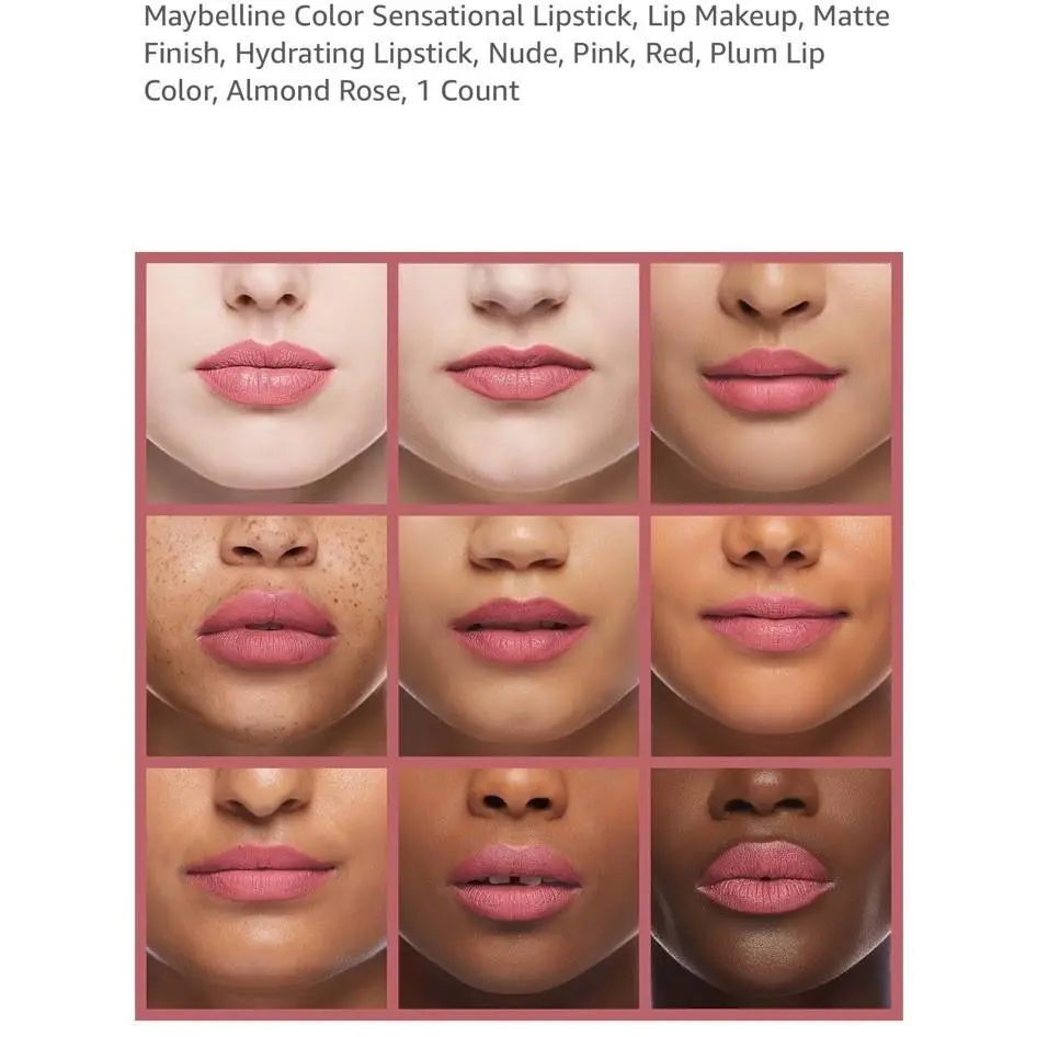 2 Maybelline Color Sensational Lipstick 565 Almond Rose Highly Pigmented New