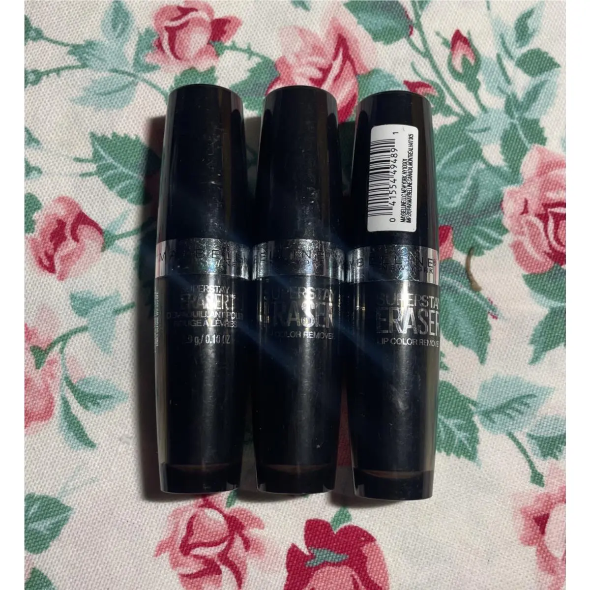 3 Maybelline Eraser Lip Color Remover Superstay Eraser 0.10oz New Retired Htf
