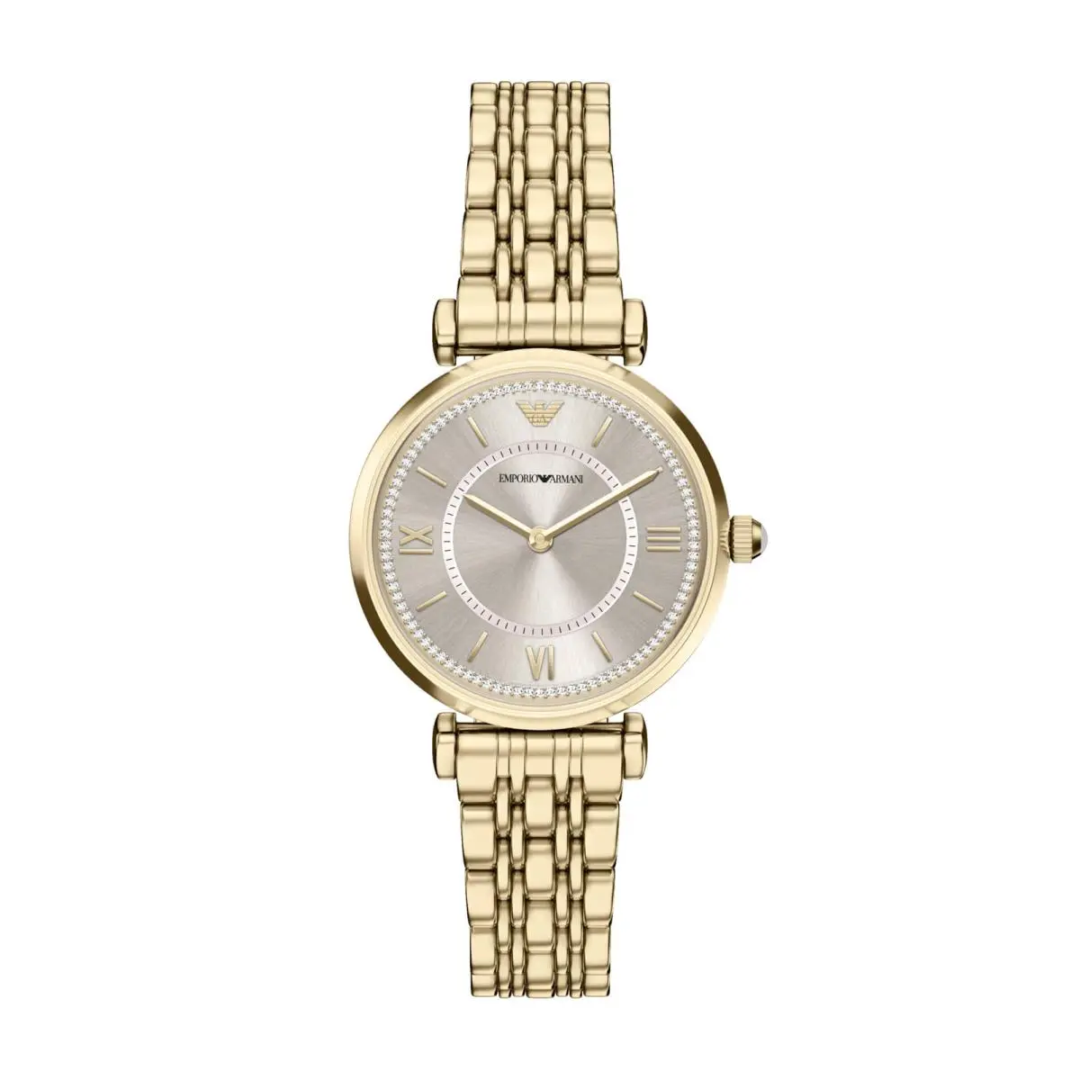 Two-hand Gold-tone Stainless Steel Watch Gold by Emporio Armani
