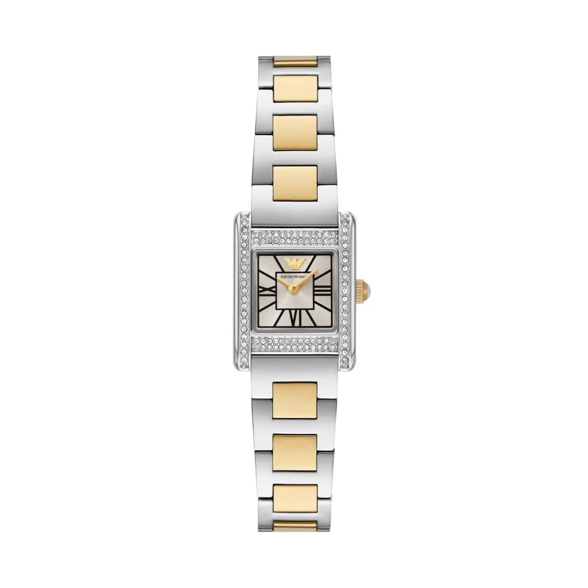 Women`s Two-hand Gold-tone Stainless Steel Watch Two-tone by Emporio Armani