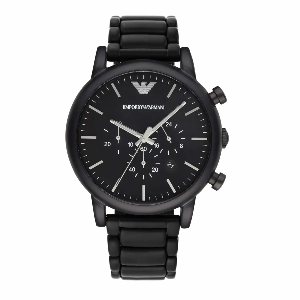 Men Analogquartz Stainless Steel Black with Black Dial AR1895 by Emporio Armani