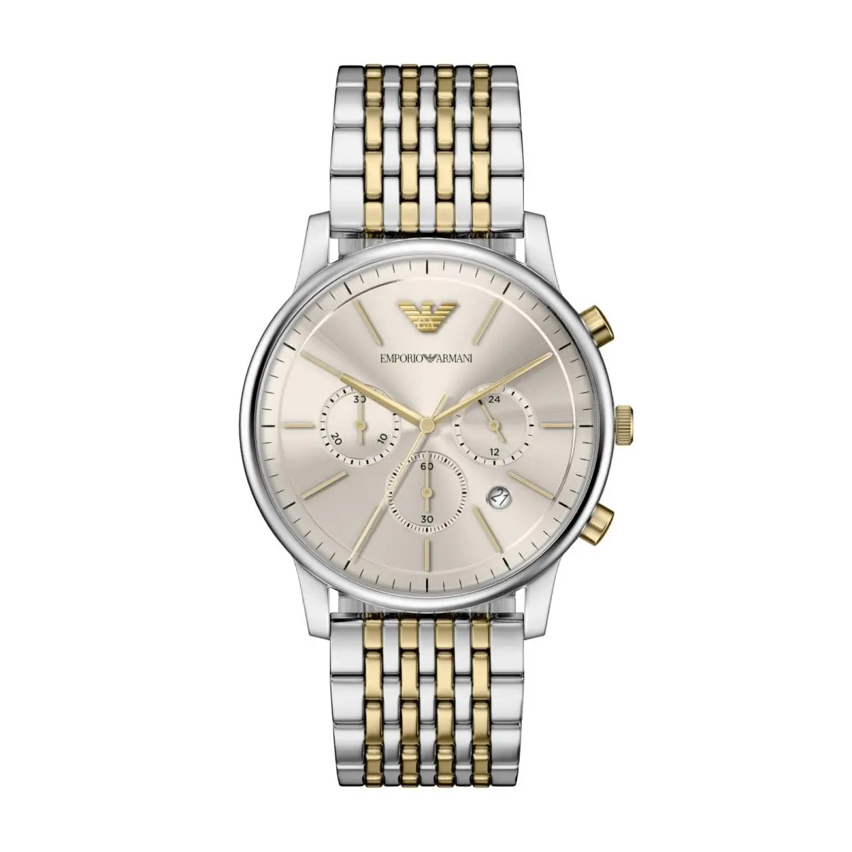 Emporio Armani Chronograph Two-tone Stainless Steel Watch