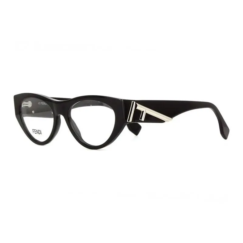 FE50092I 001 Shiny Black 52mm Eyeglasses by Fendi
