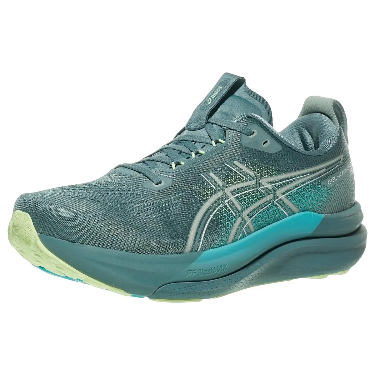 Asics shoes - Gel Kayano 33 - Gel Kayano - 1011C167403 - Foggy Teal/Yellow 6