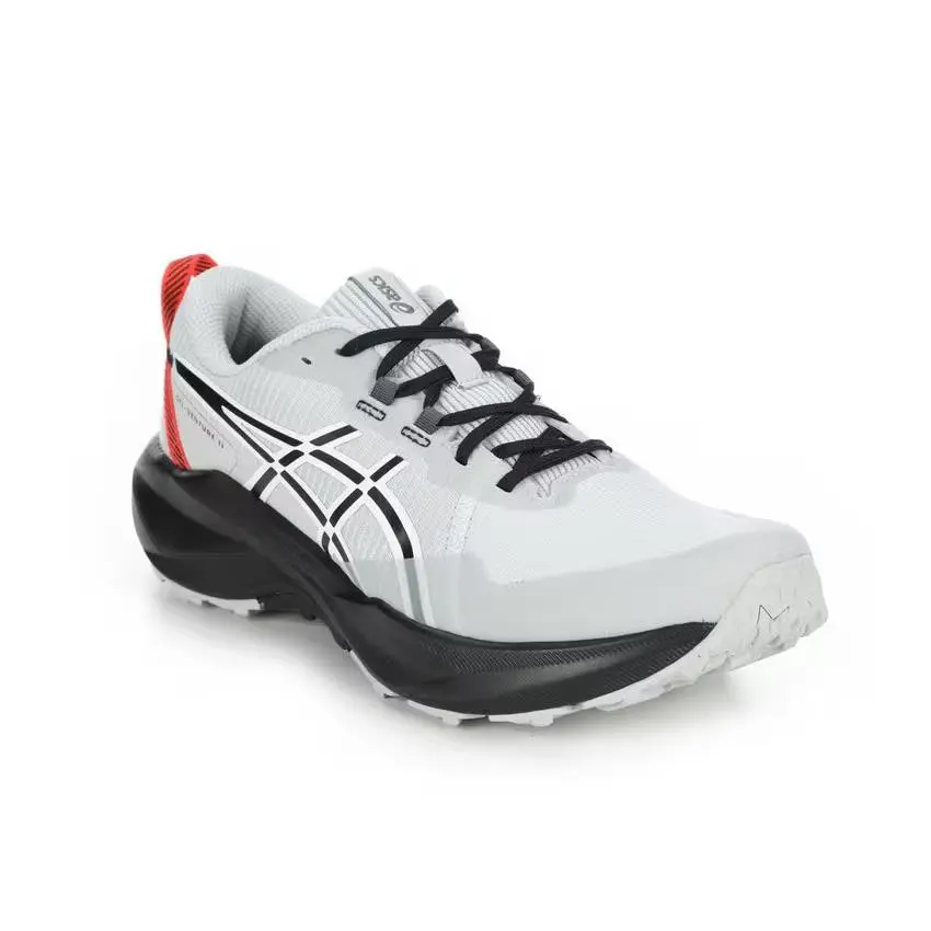 Asics shoes - gry/blk/red 7