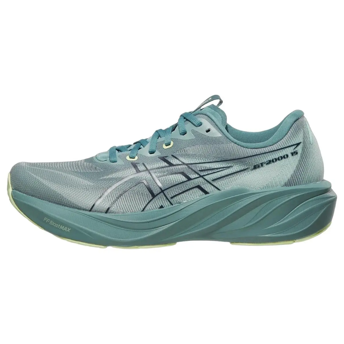 Asics shoes - Gt 2000 15 - 1011C235402 - Foggy Teal/Ill Yellow 5