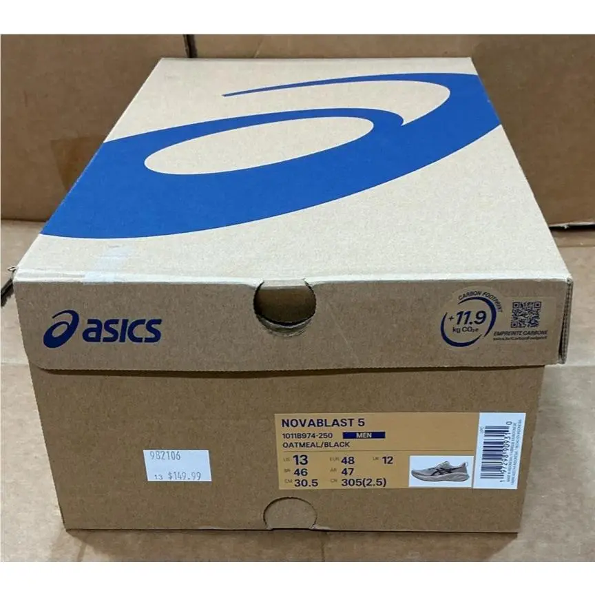 Asics shoes - Novablast 5 - Novablast - 1011B974250 - Oatmeal/Black 4