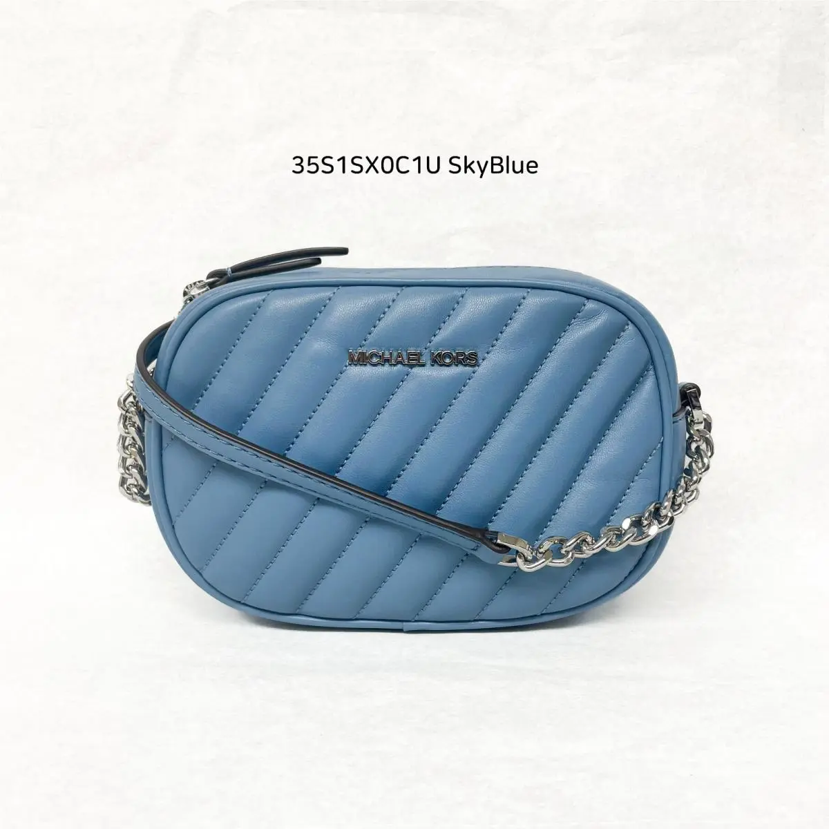 35S1SXOC1U Women Rose Small Oval Camera Crossbody by Michael Kors