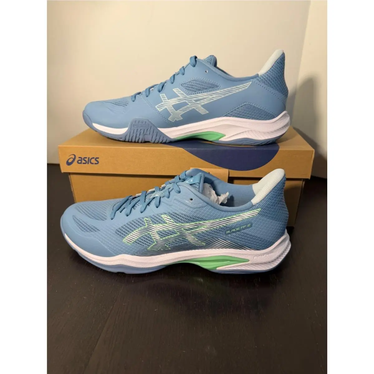 Asics shoes - Asics Blade FF 2 - Blade - Blue, Green, White 5