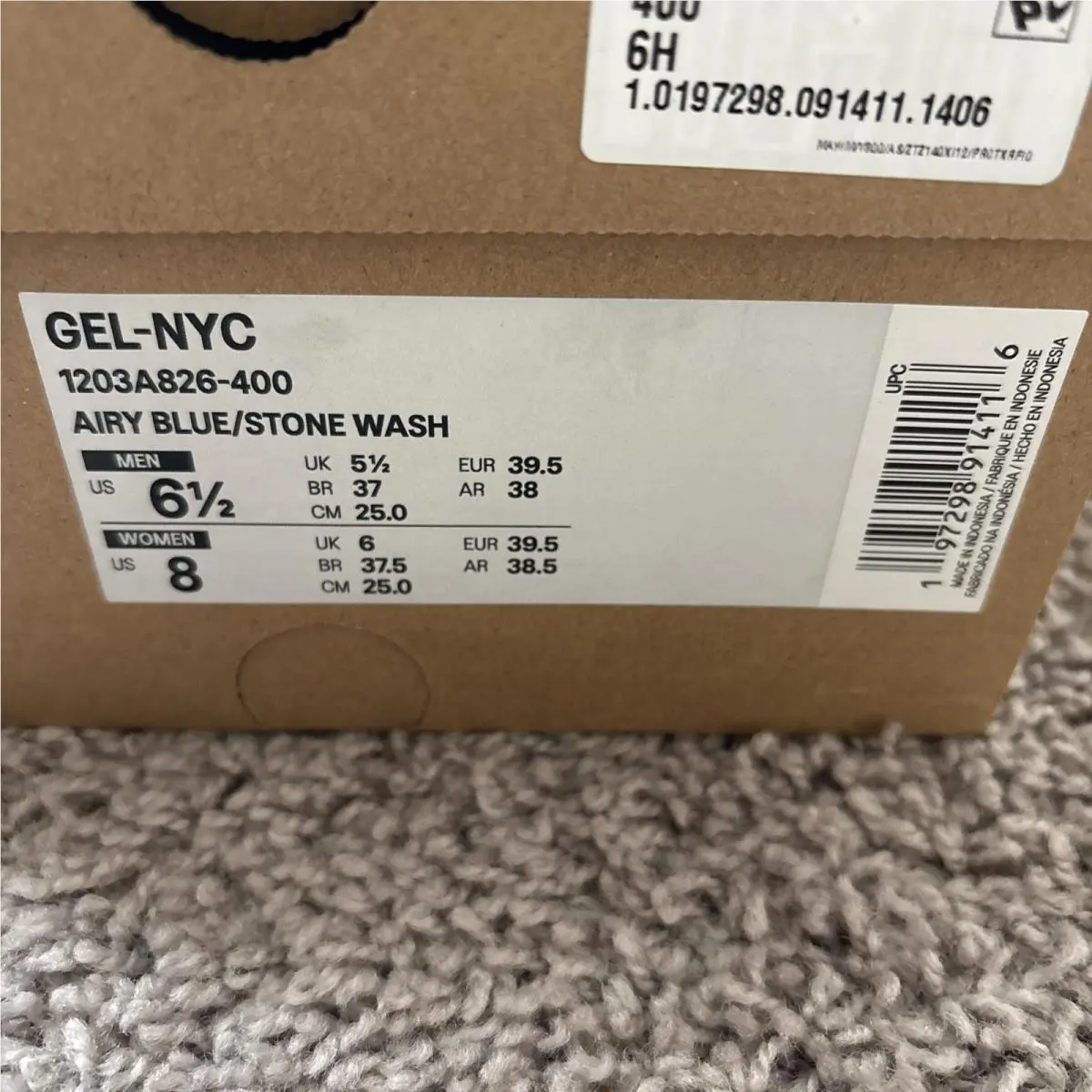 Asics shoes - ASICS Gel NYC - Gel NYC - 1203A826-400 - Blue, Manufacturer: Airy Blue/Stone Wash 1