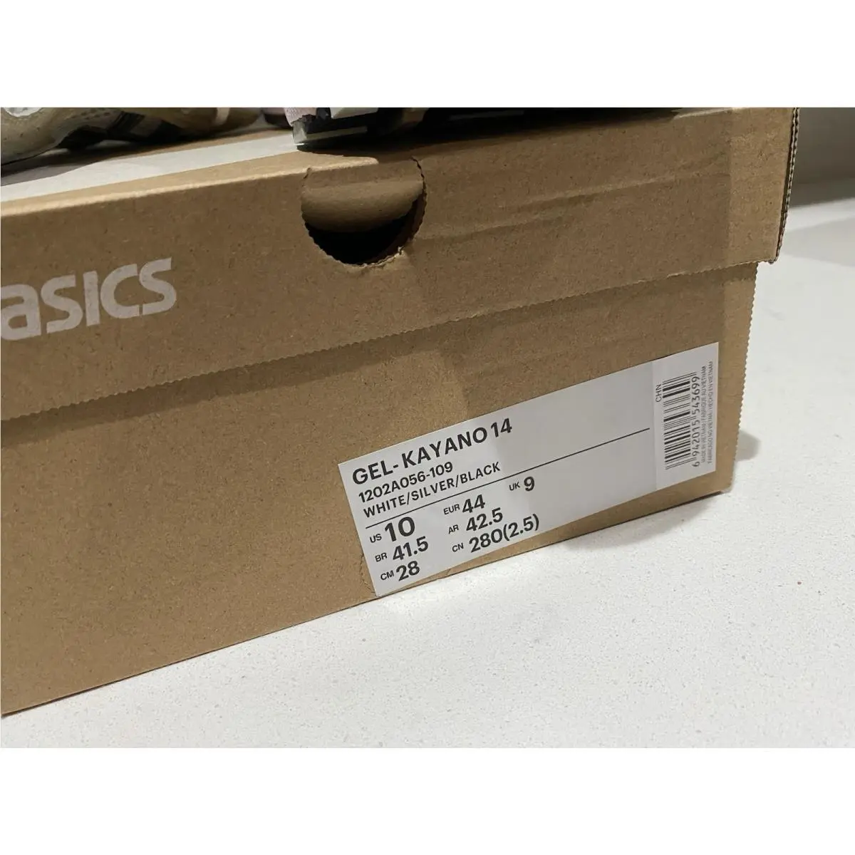 Asics shoes - White/Silver/Black 3