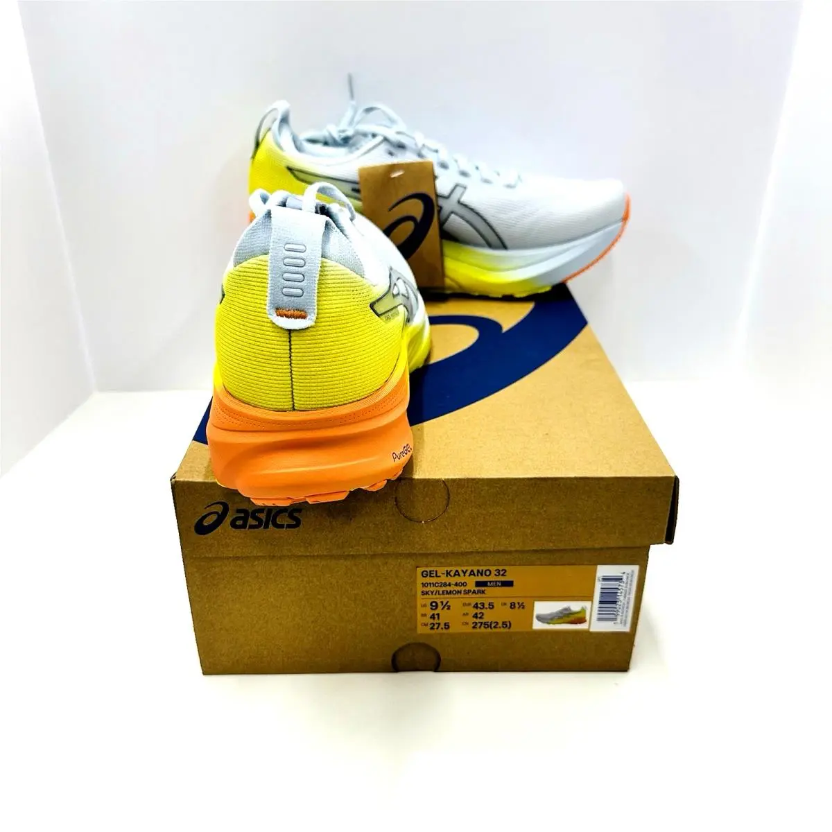 Asics shoes - ASICS Gel Kayano - Gel Kayano - 1011C284-400 - White, Yellow, Orange (UPC: 199023145734) 1