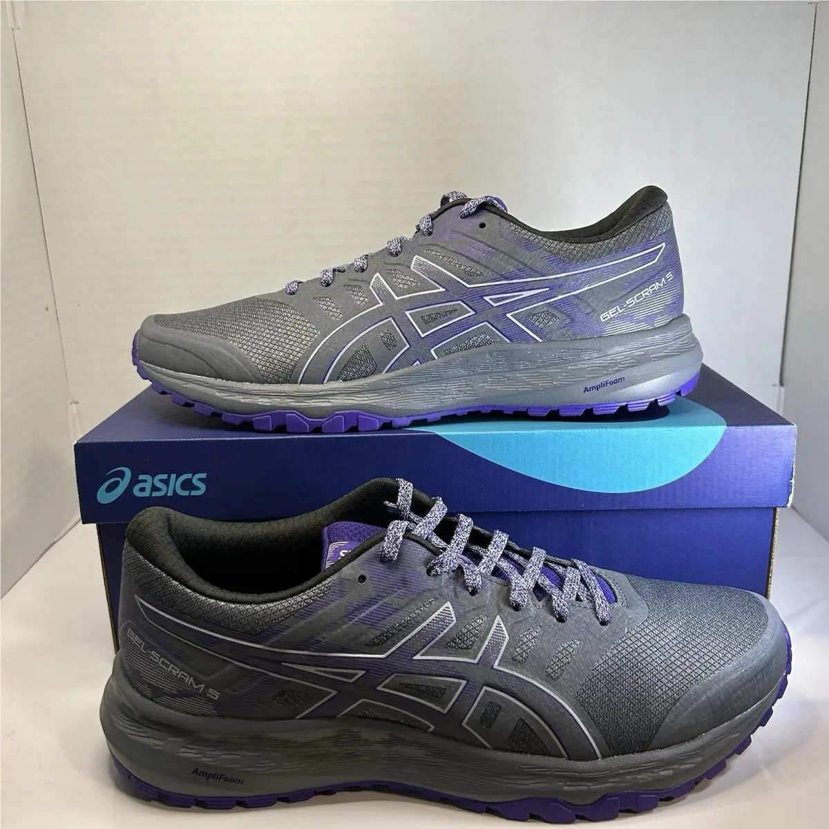 Asics shoes - ASICS GEL-SCRAM 5 - 1012A474 - Gray, Purple 0