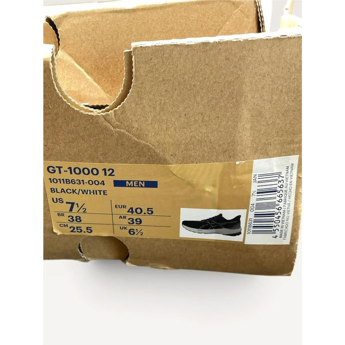 Asics shoes - GT-1000 12 - 1011B631 - Black (UPC: 4550456665637) 7