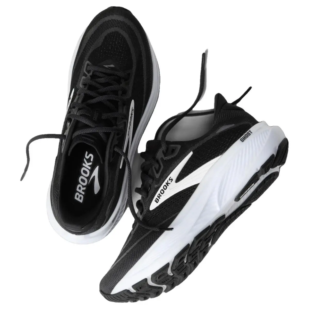 Brooks shoes - Brooks Ghost 18 Wide - Ghost Wide - 1204821B090 - Black/Grey/White 6