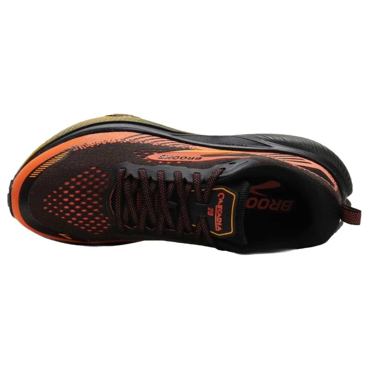 Brooks shoes - Brooks Cascadia 20 - Cascadia - 1104891D016 - Black/Tigerlily/Orange 8