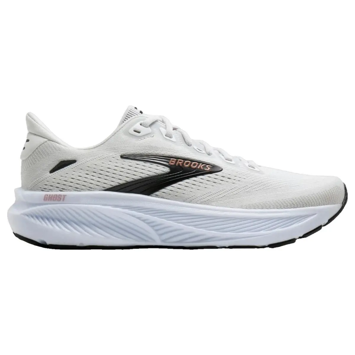Brooks shoes - Brooks Ghost 18 - Ghost - 1204821B105 - White/Black/RoseGold 8