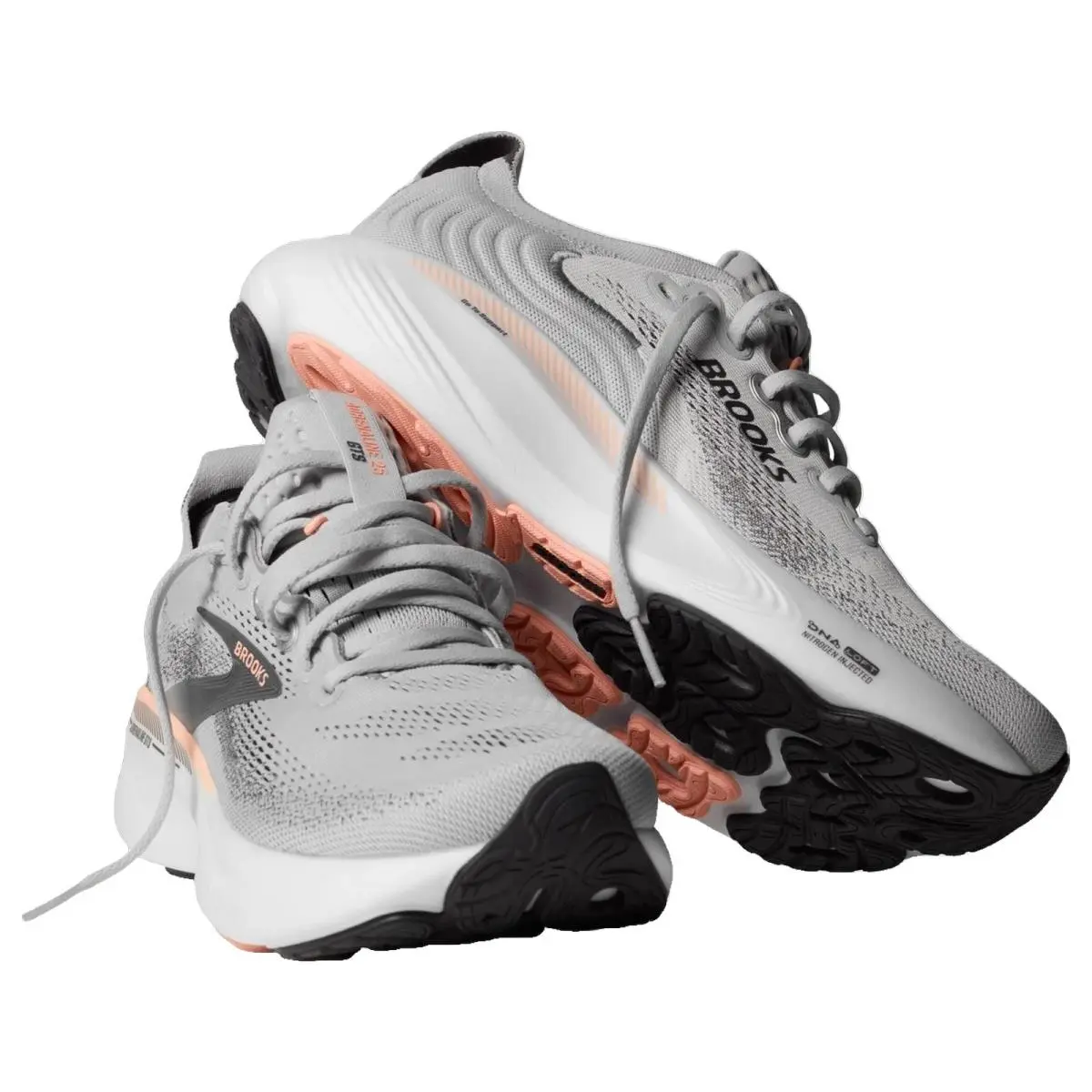Brooks shoes - Brooks Adrenaline Gts 25 - Adrenaline Gts - 1204431B032 - Grey/Blackened Pearl/Coral 0