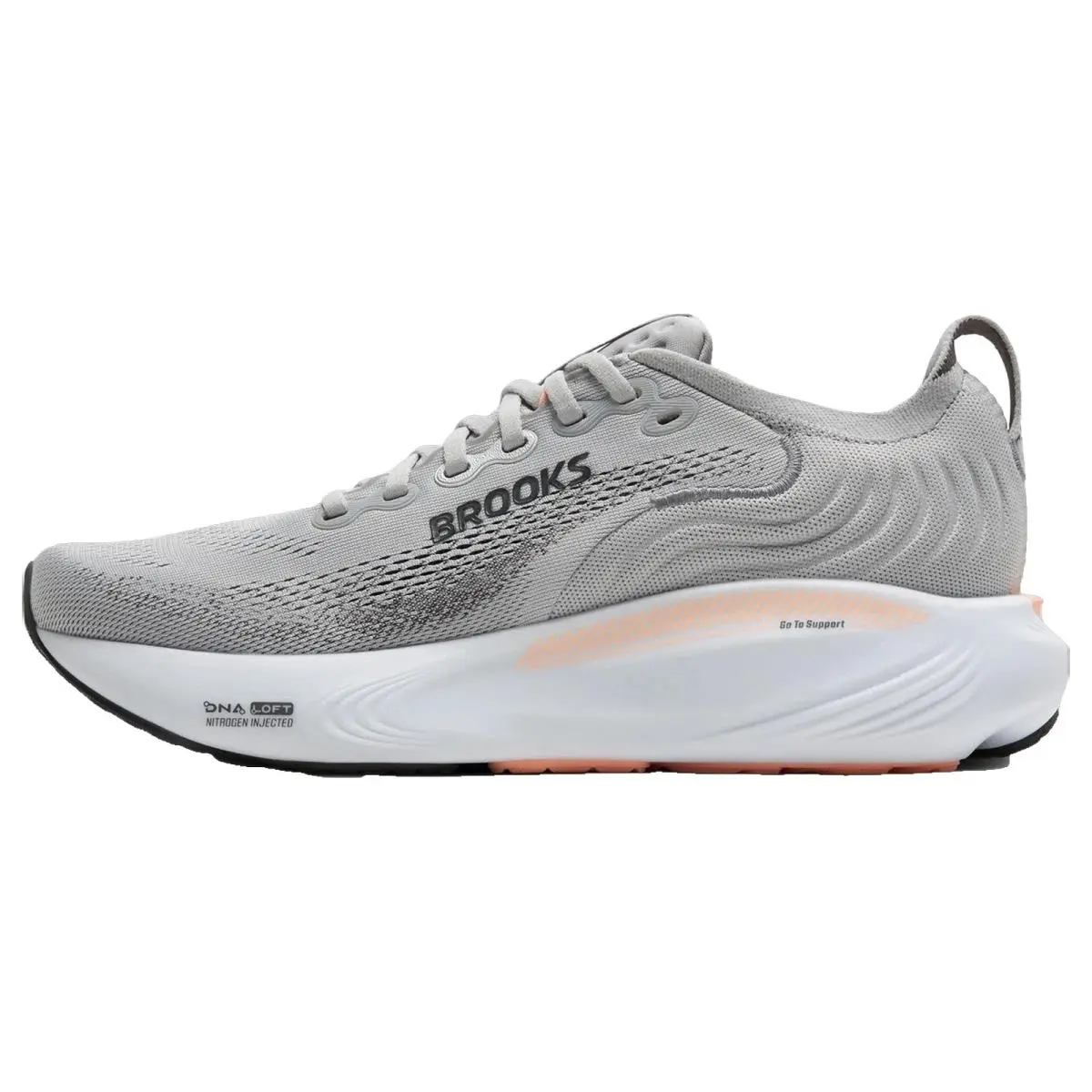 Brooks shoes - Brooks Adrenaline Gts 25 - Adrenaline Gts - 1204431B032 - Grey/Blackened Pearl/Coral 11