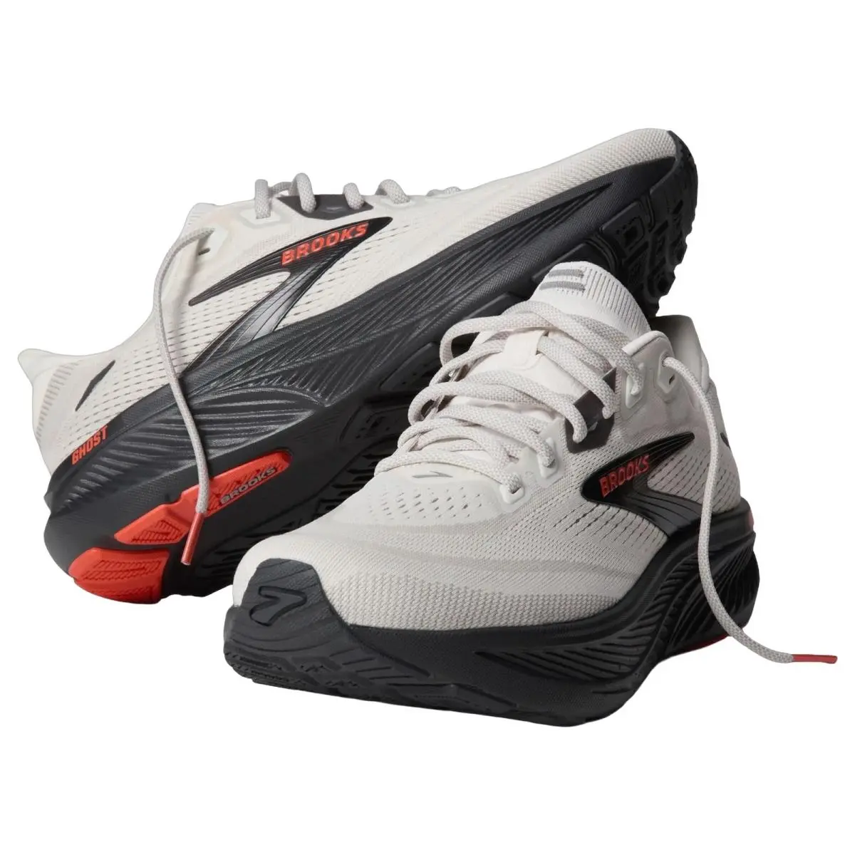Brooks shoes - Brooks Ghost 18 Narrow - Ghost Narrow - 1104931D292 - Coconut/Pearl/Tigerlily 5