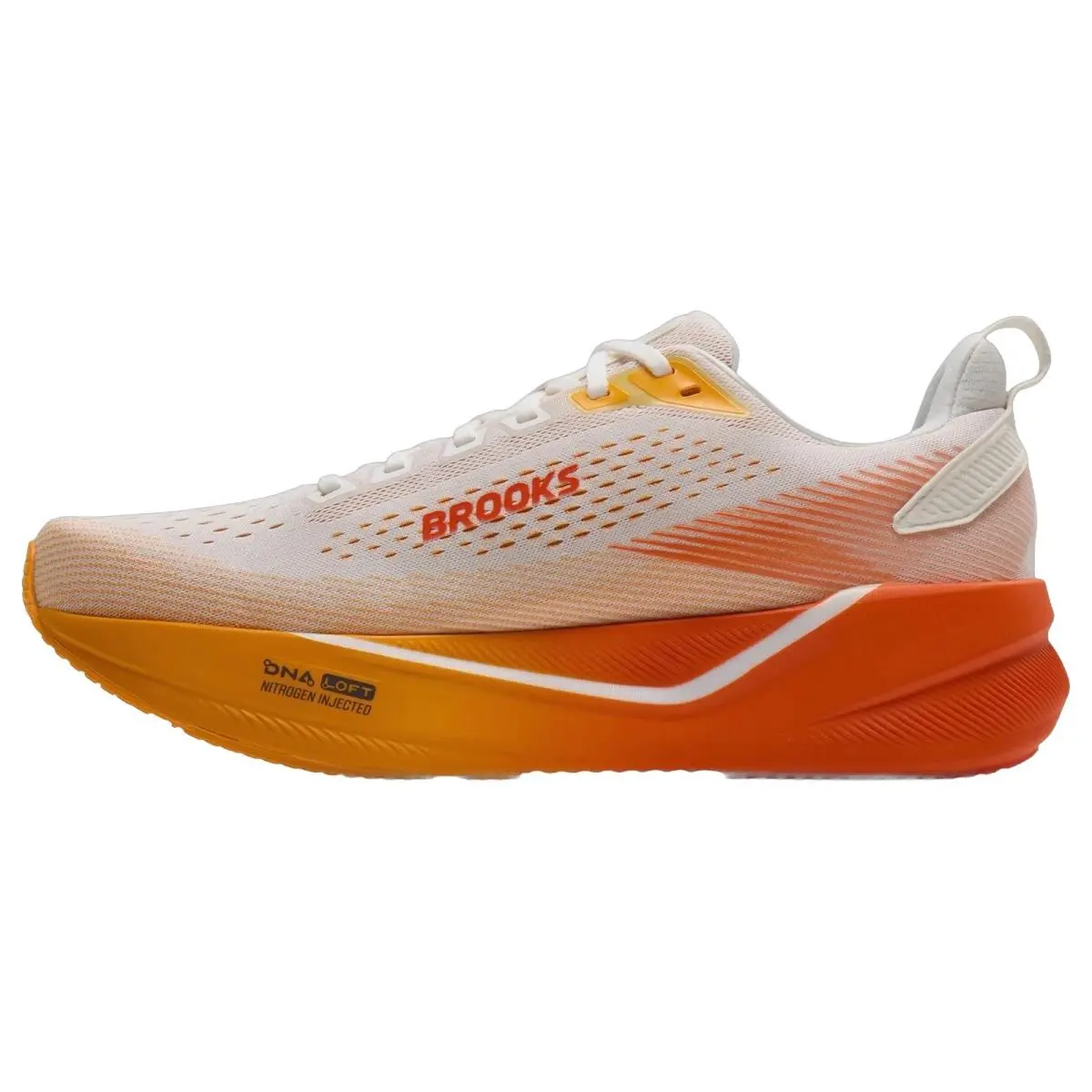 Brooks shoes - Brooks Ghost Max 4 Wide - 1104961D162 - White/Orange/Red 2