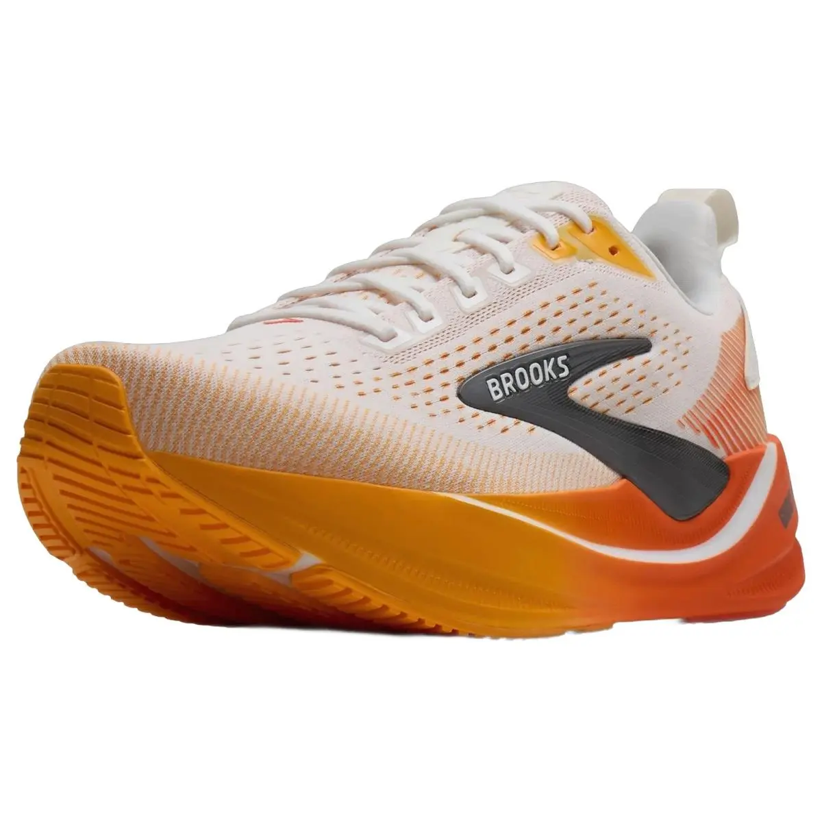 Brooks shoes - Brooks Ghost Max 4 Wide - 1104961D162 - White/Orange/Red 14