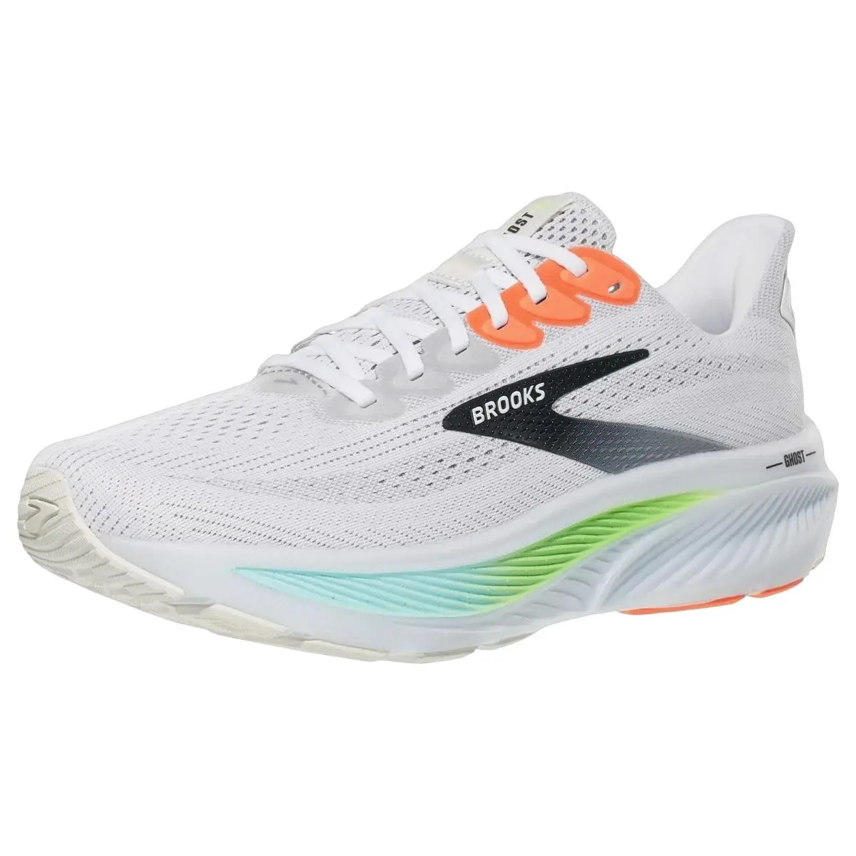 Brooks shoes - Brooks Ghost 17 - Ghost - 1104421D112 - White/Pink Clay/Gecko 6