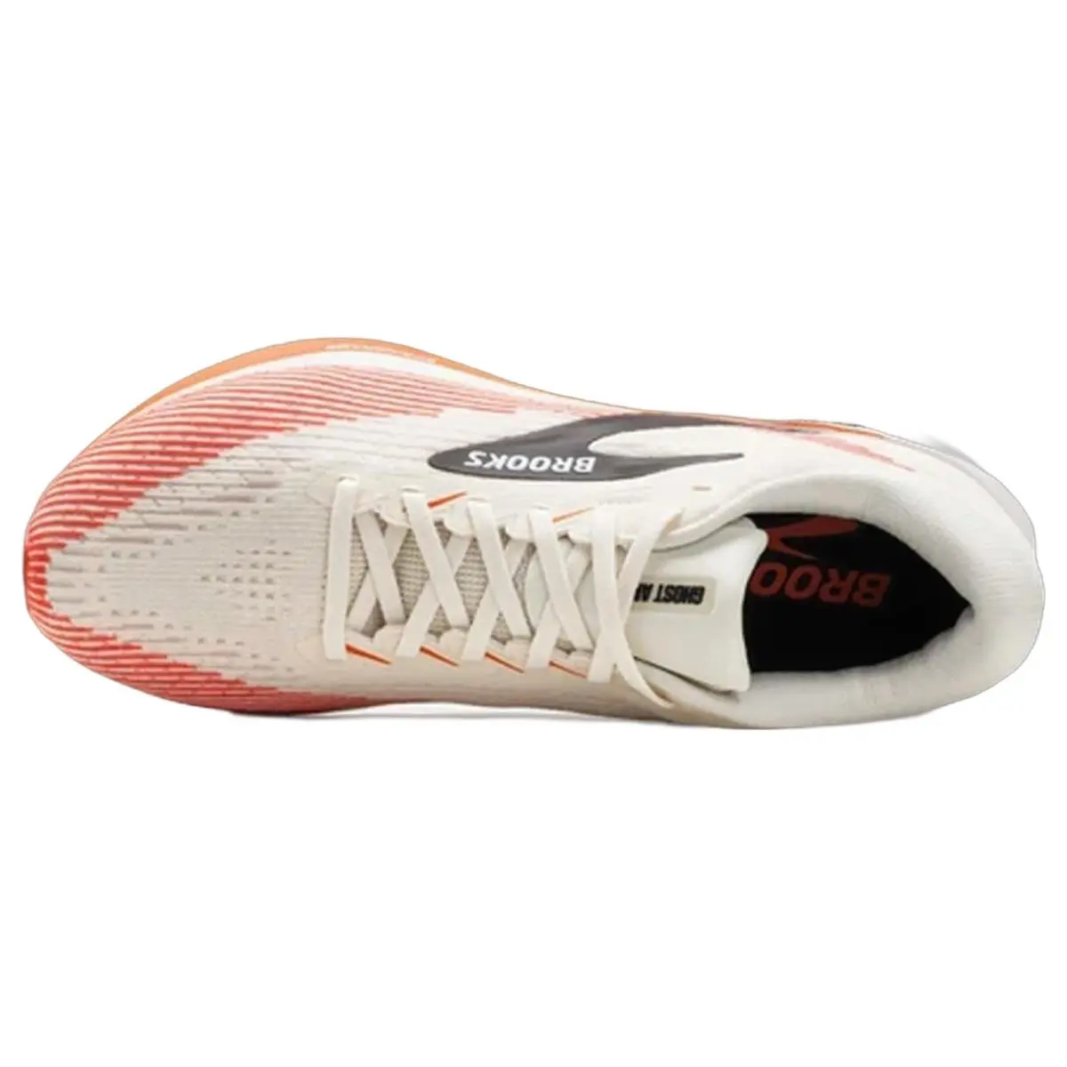 Brooks shoes - Brooks Ghost Amp - Ghost Amp - 1104971D282 - White/Tigerlily/Black 1