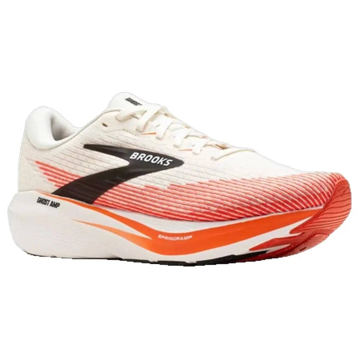 Brooks shoes - Brooks Ghost Amp - Ghost Amp - 1104971D282 - White/Tigerlily/Black 3