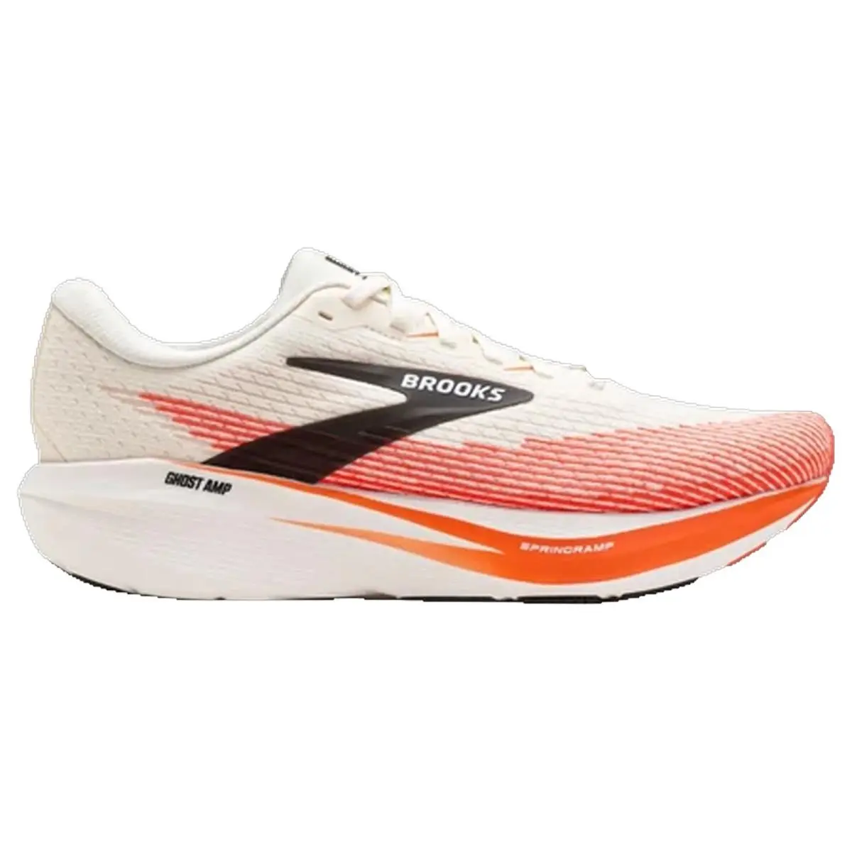 Brooks shoes - Brooks Ghost Amp - Ghost Amp - 1104971D282 - White/Tigerlily/Black 6