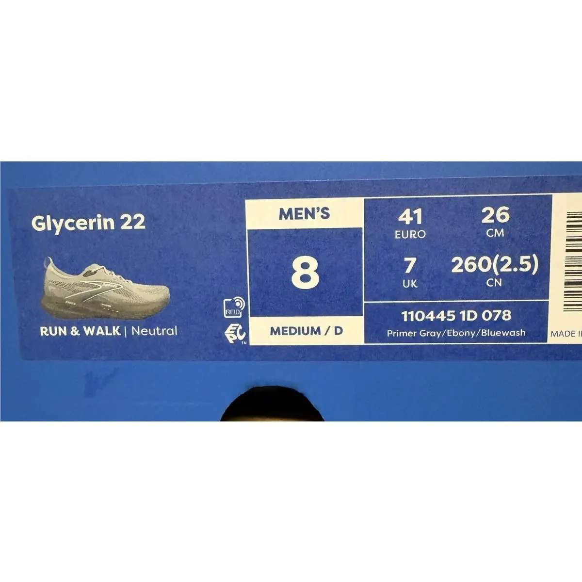 Brooks shoes - Brooks Glycerin 22 - Glycerin - 1104451D078 - Gray 6