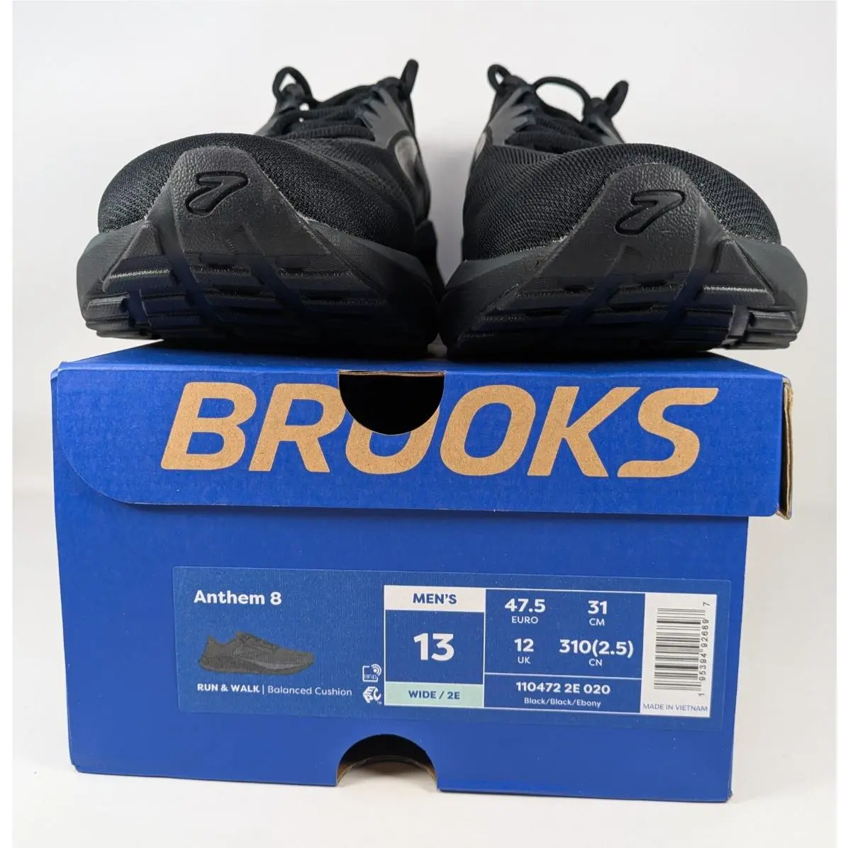 Brooks shoes - Brooks Anthem 8 - Anthem - 110472 2E 020 - Black (UPC: 195394926897) 0