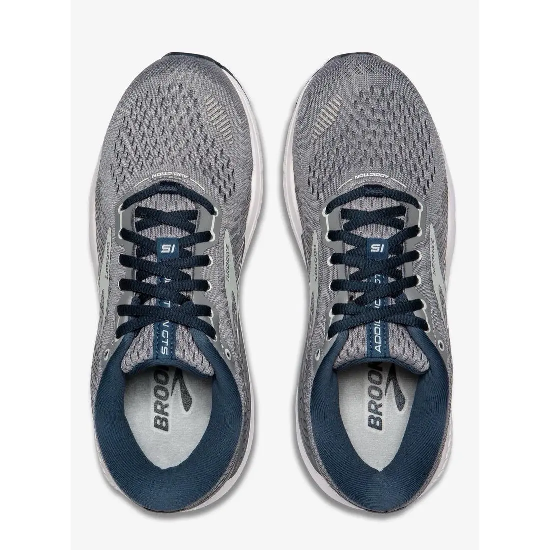 Brooks shoes - Brooks Addiction GTS 15 - Addiction GTS - 120352-1B-099 - Gray/Navy/Aqua (UPC: 0190340943256) 1