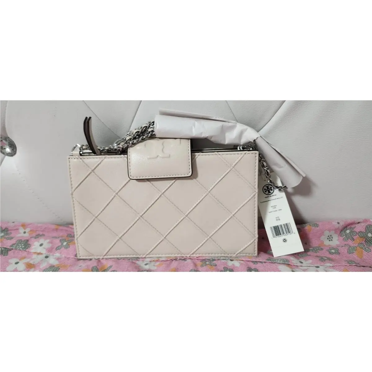Tory Burch Fleming Mini Chain Wallet Size One Size