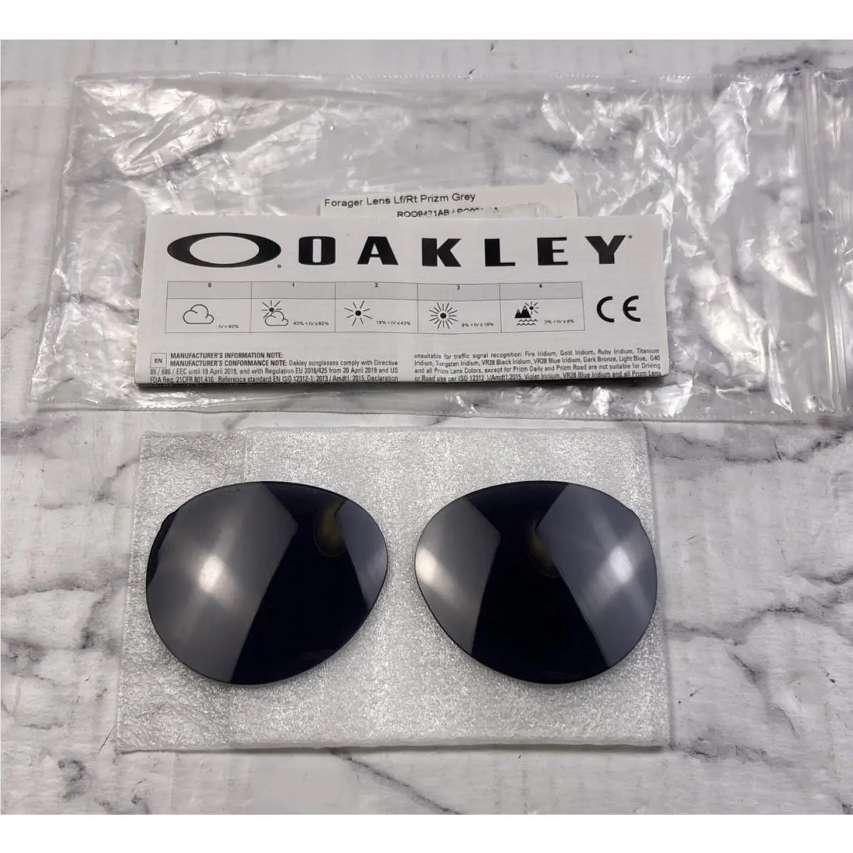 Forager OO9421 Prizm Grey Replacement Spare Sunglasses Lenses by Oakley
