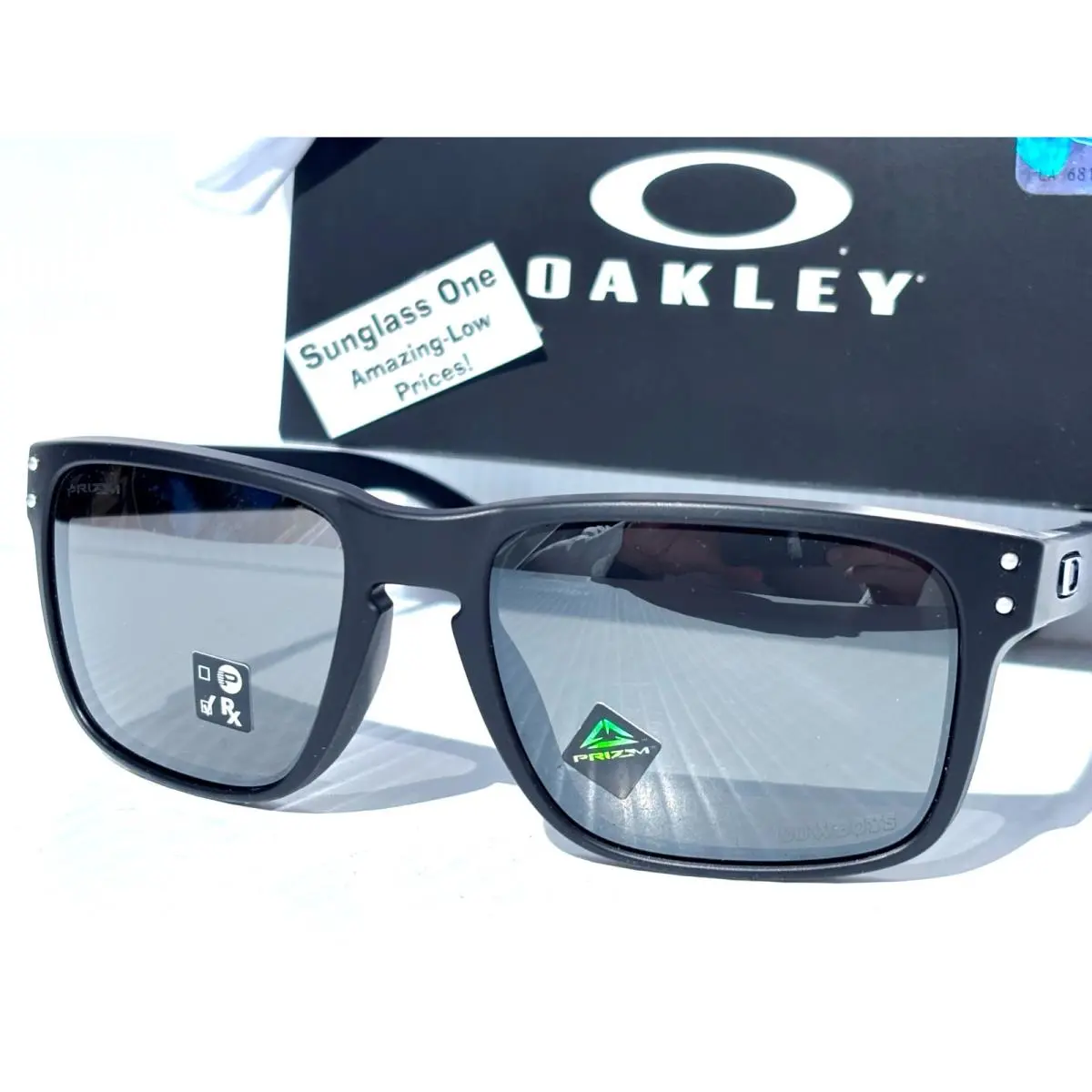 Nfl Oakley Holbrook Dallas Cowboys Matte Black Prizm Black Lens Sunglass 9102-L8