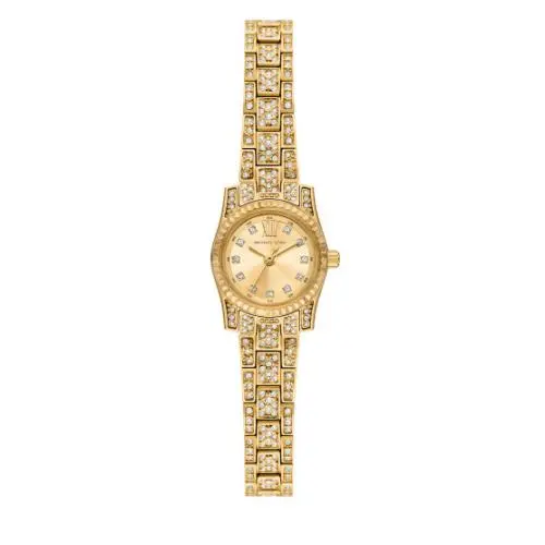 Lexington Pavé Gold-tone Dial 19 mm Women`s Watch MK4980 by Michael Kors