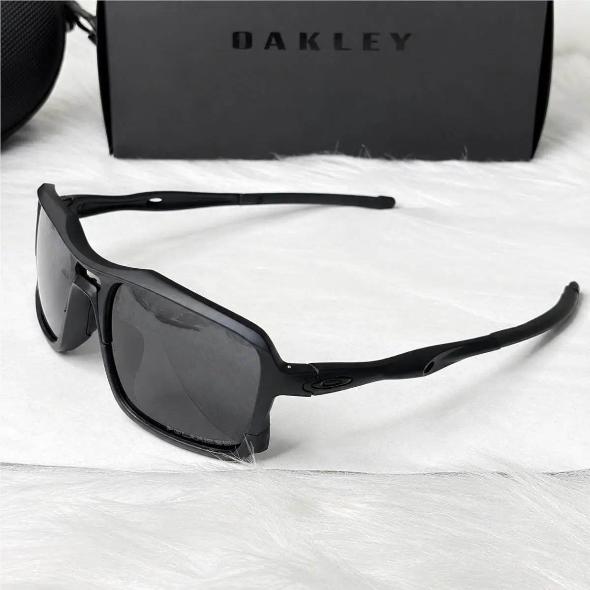 Triggerman Sunglasses Black Frame Black Polarized Lens Sport Eyewear by Oakley