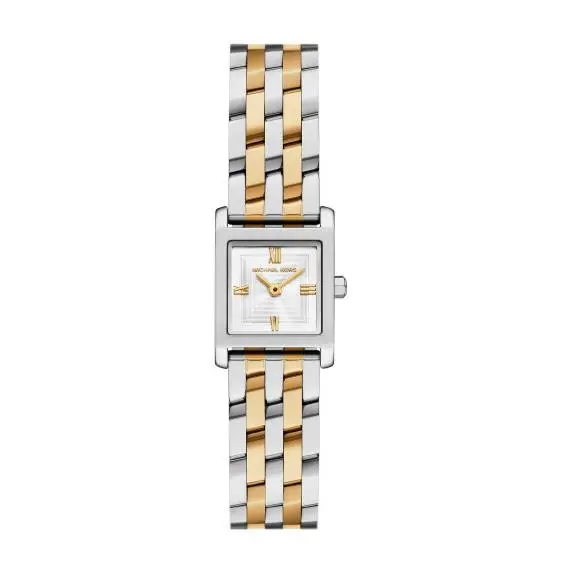 Georgie 19mm White Textured Dial Women`s Watch MK7612 by Michael Kors