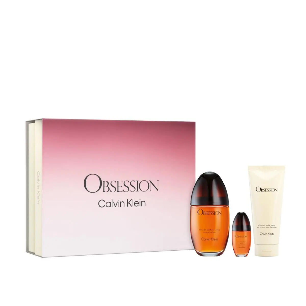 Set-obsession W 3pc. Set 3.4 Edp Spr/ 3.4 Body Lotion/ .5 Mini by Calvin Klein