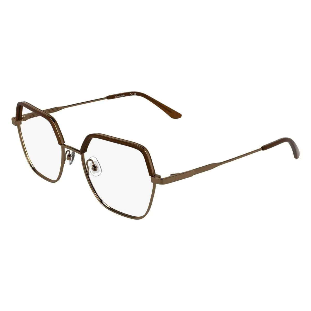 CK25113 Eyeglasses 717 Gold by Calvin Klein